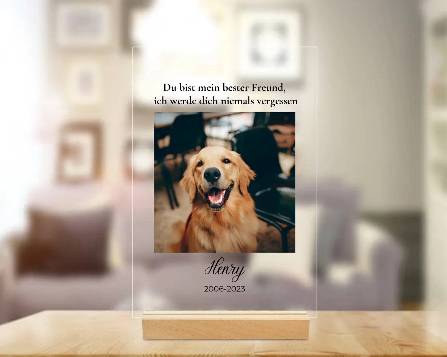 Acryl-Glas "Haustierdenkmal"