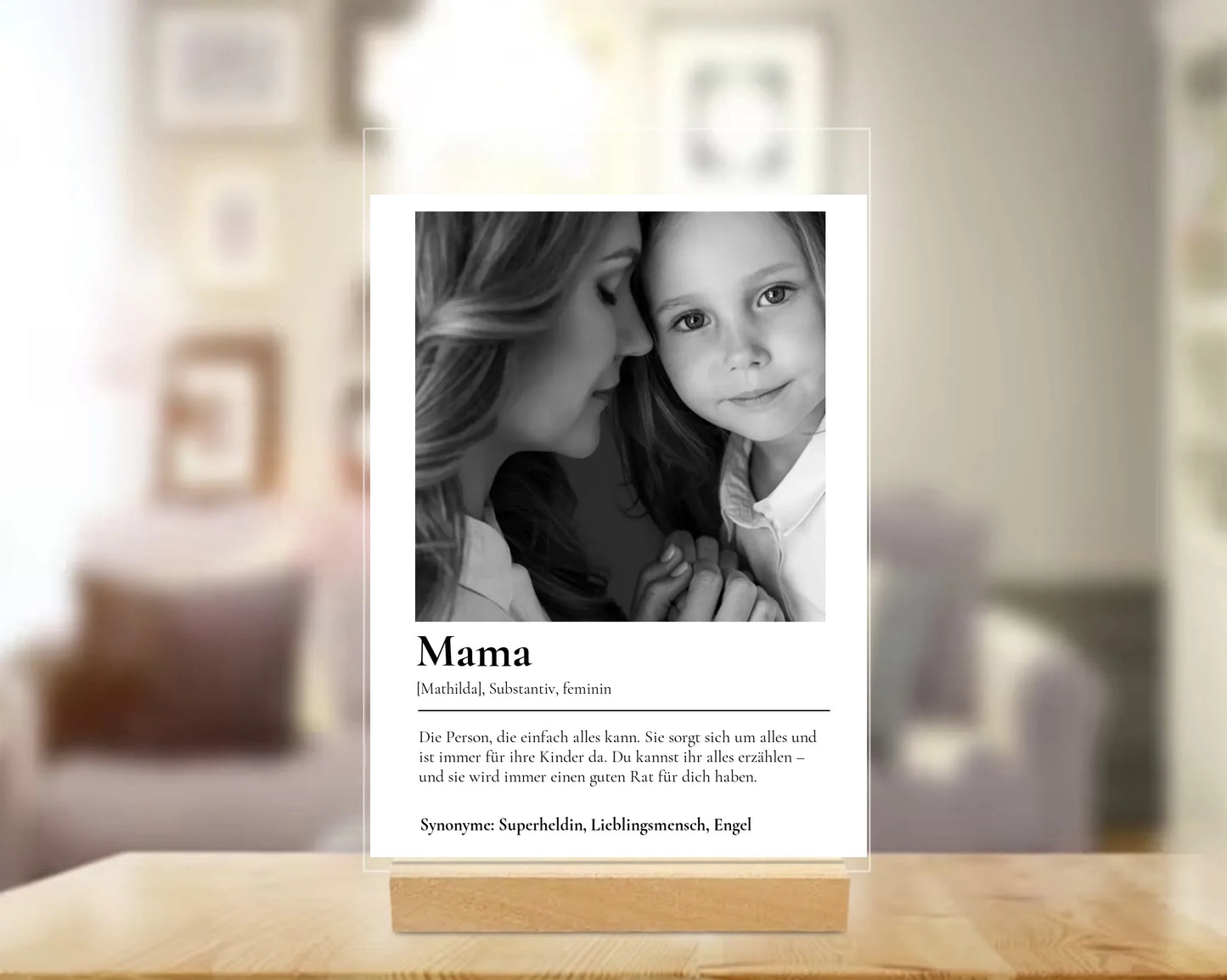 Acryl-Glas "Mama Definition"