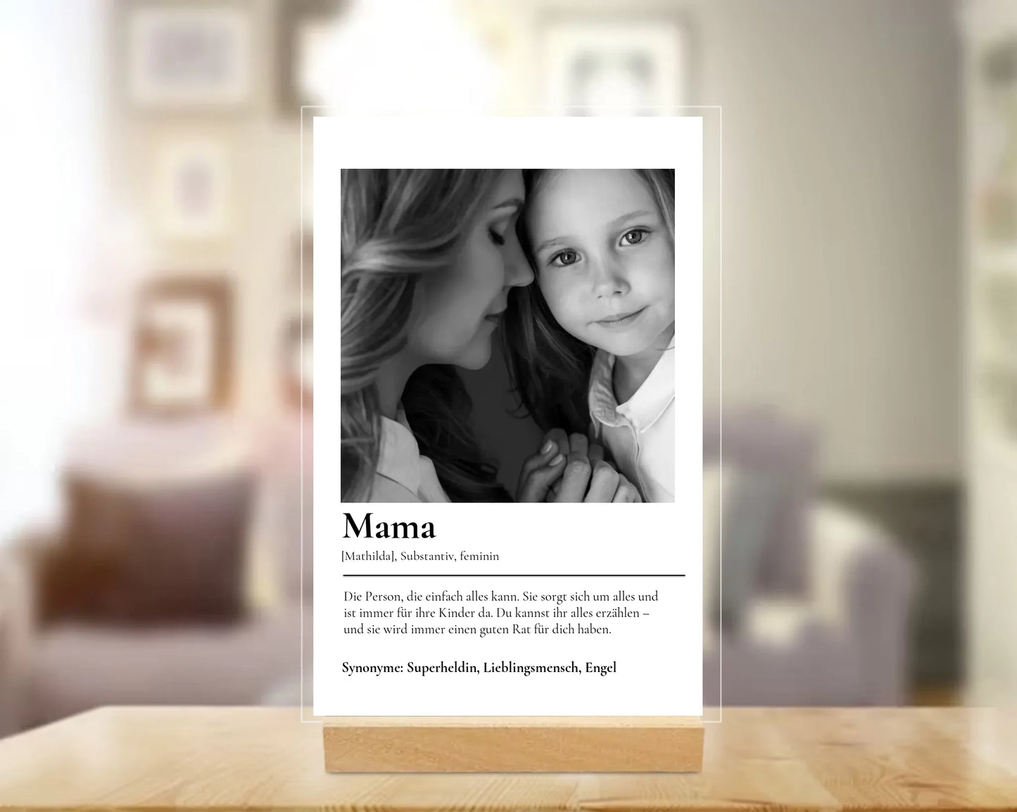 Acryl-Glas "Mama Definition"