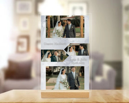 Acryl-Glas "Unsere Hochzeit"