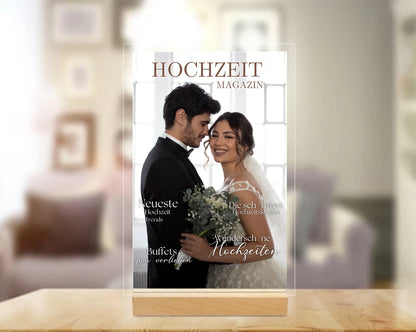 Acryl-Glas "Hochzeit Magazin"