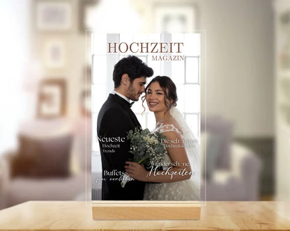 Acryl-Glas "Hochzeit Magazin"