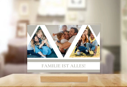 Acryl-Glas "Familie ist Alles"