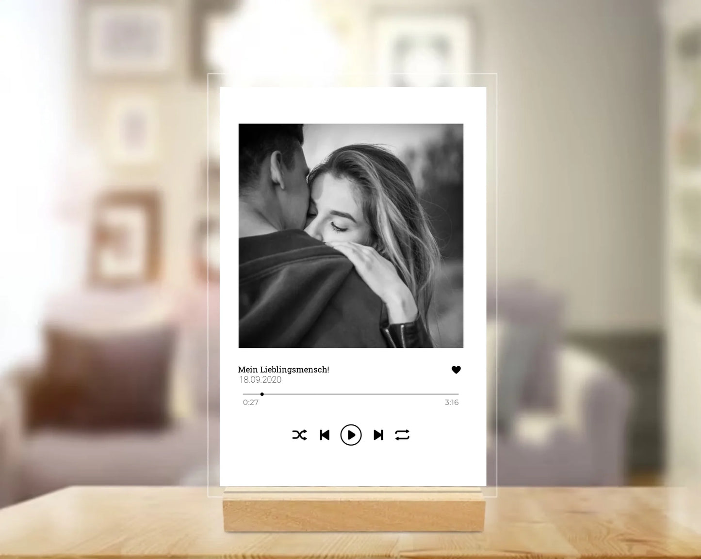 Acryl-Glas "Unser Song"