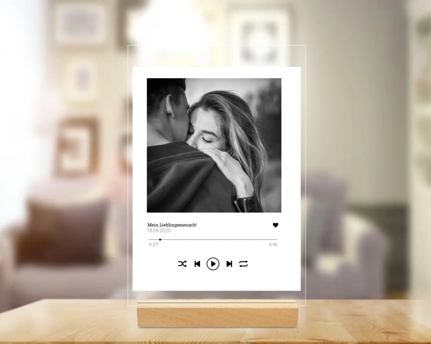 Acryl-Glas "Unser Song"