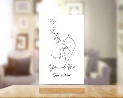 Acryl-Glas "You and Me"
Geschenk für Paare