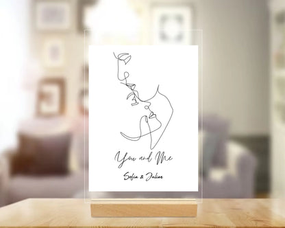 Acryl-Glas "You and Me"
Geschenk für Paare