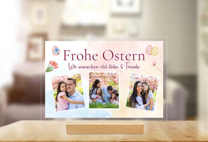 Acryl-Glas "Frohe Ostern" zum verschenken