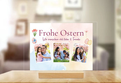 Acryl-Glas "Frohe Ostern" zum verschenken