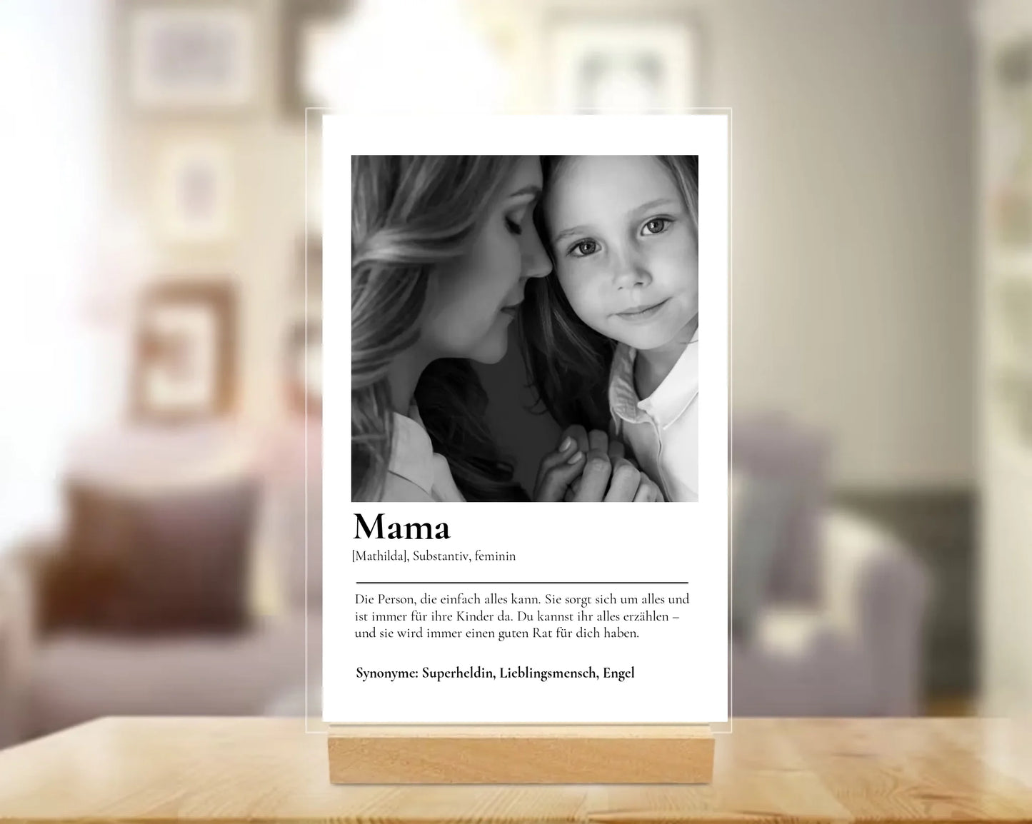 Acryl-Glas "Mama Definition"