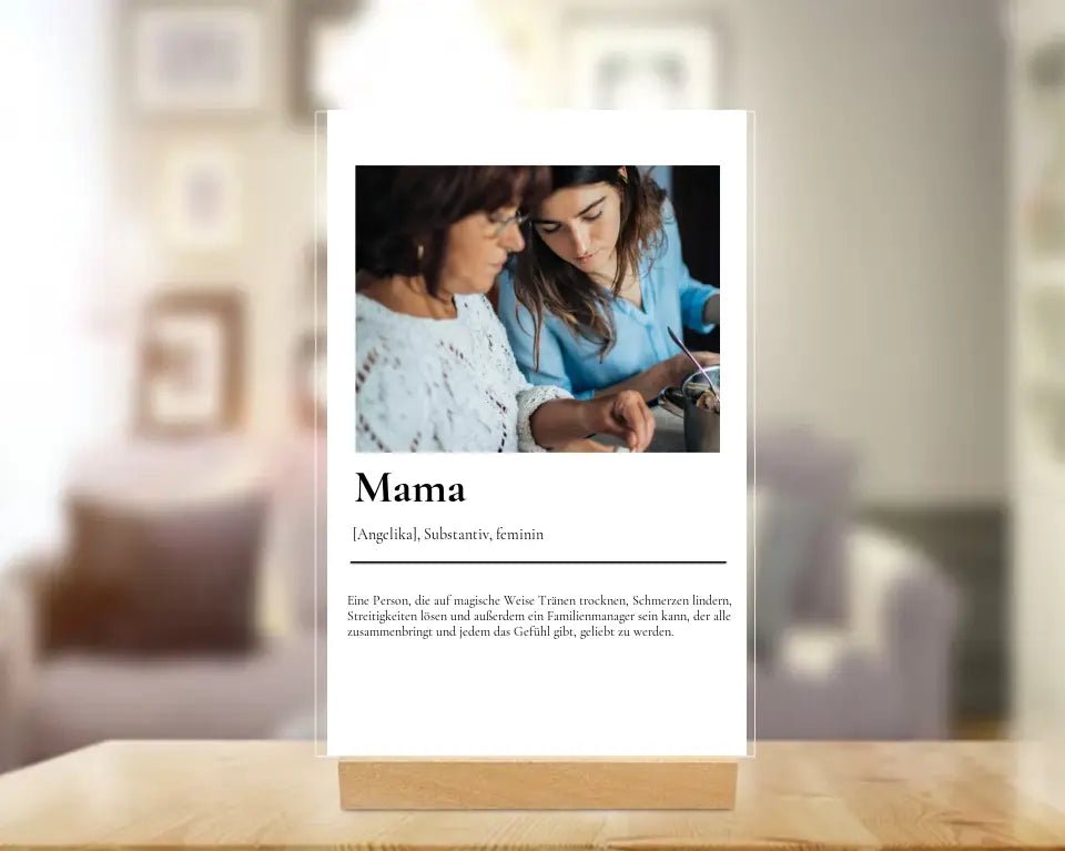 ACRYLGLAS COVER "Mama Definition" - ichliebes